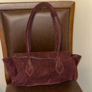 Chic Brown Suede Shoulder Bag - FINAL SALE!